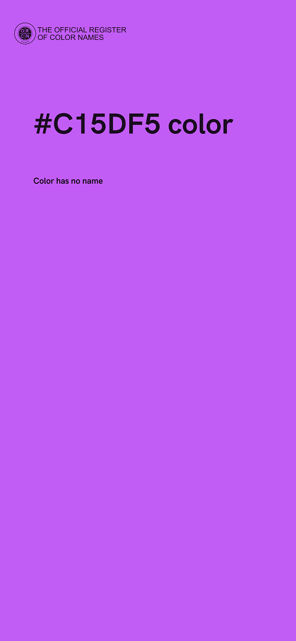 #C15DF5 color image