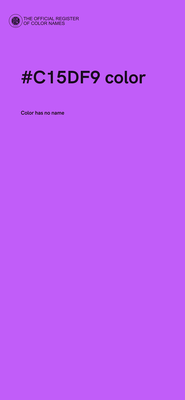 #C15DF9 color image