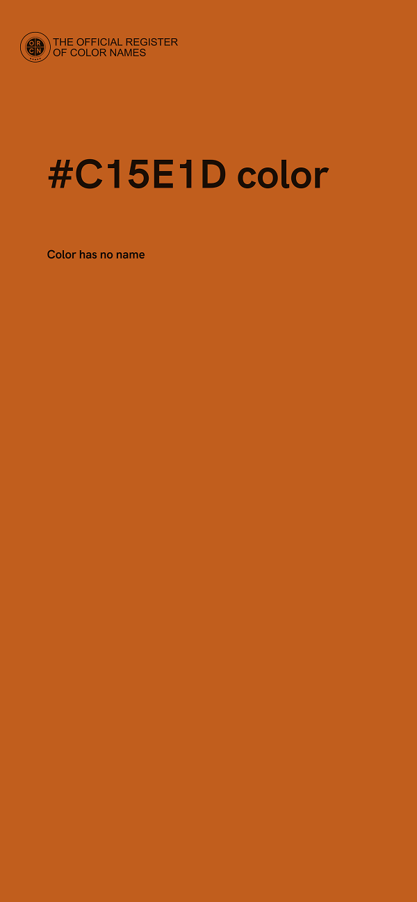 #C15E1D color image