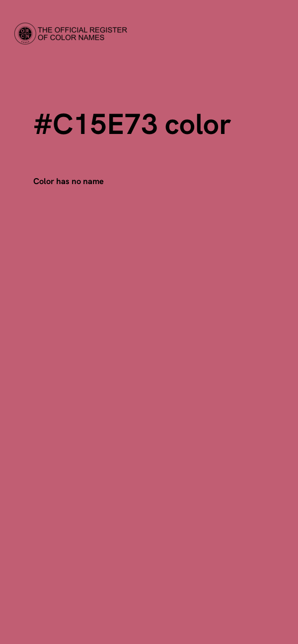 #C15E73 color image