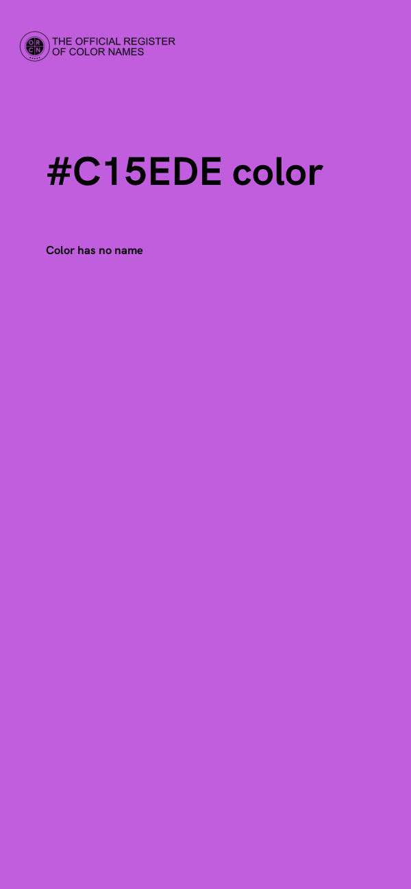 #C15EDE color image