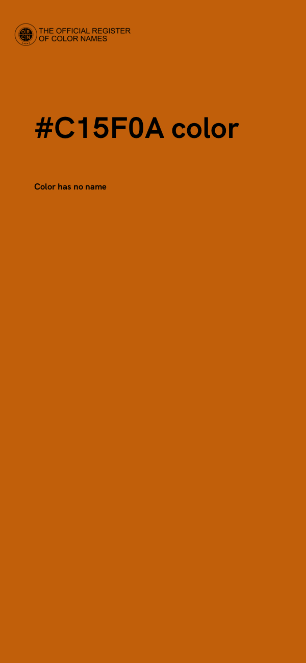 #C15F0A color image