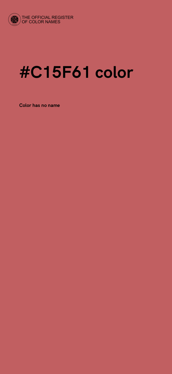 #C15F61 color image