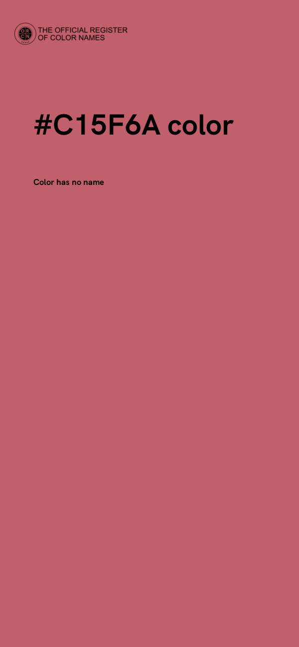 #C15F6A color image