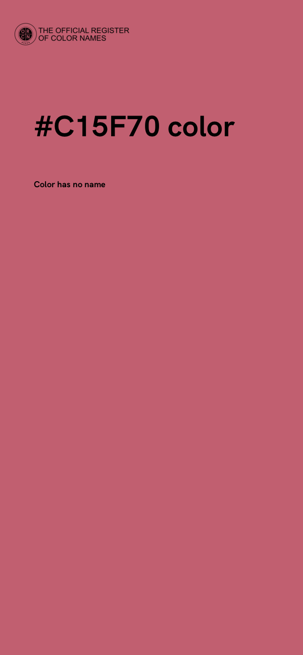 #C15F70 color image