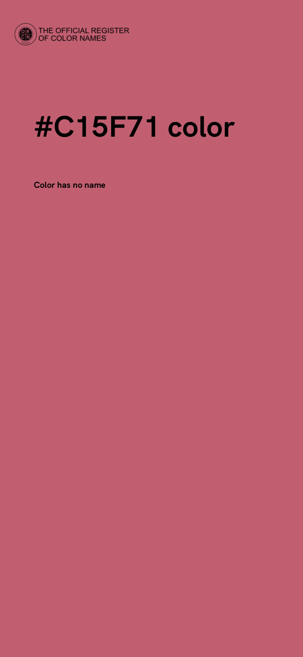 #C15F71 color image