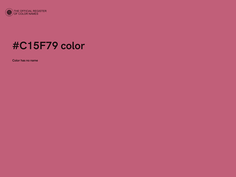 #C15F79 color image