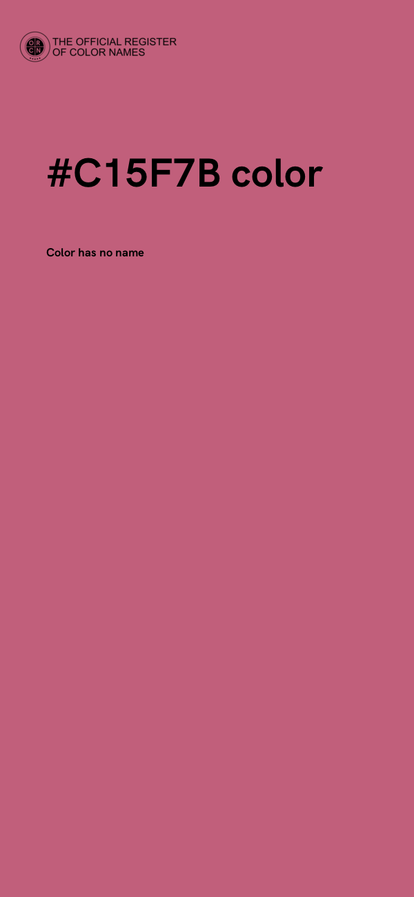 #C15F7B color image