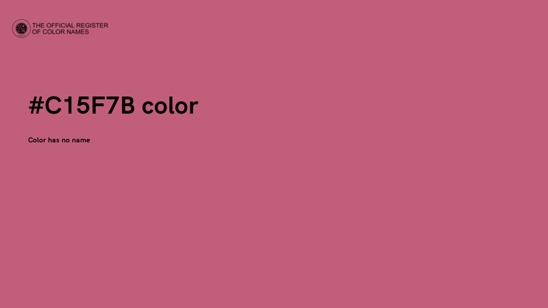 #C15F7B color image