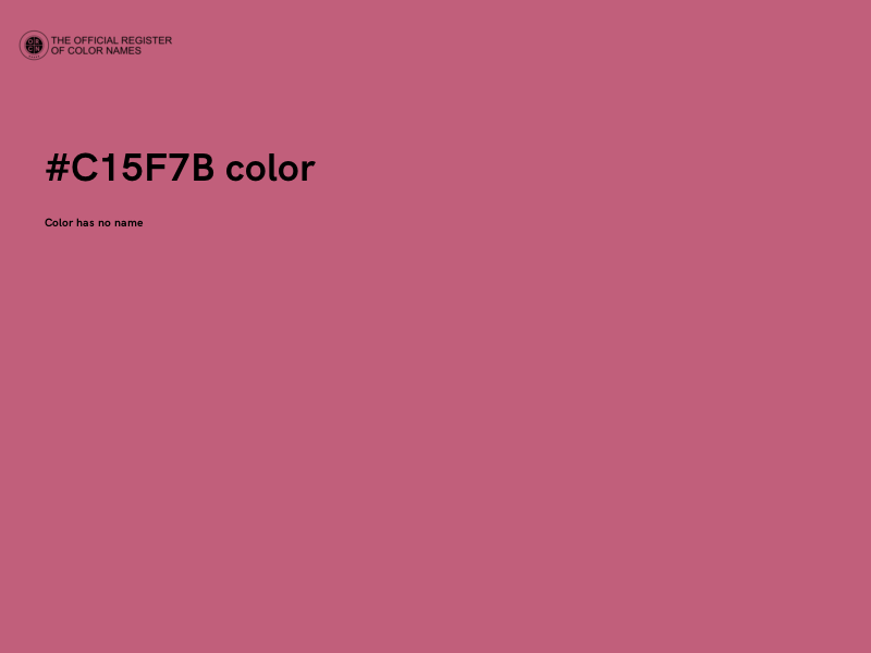 #C15F7B color image