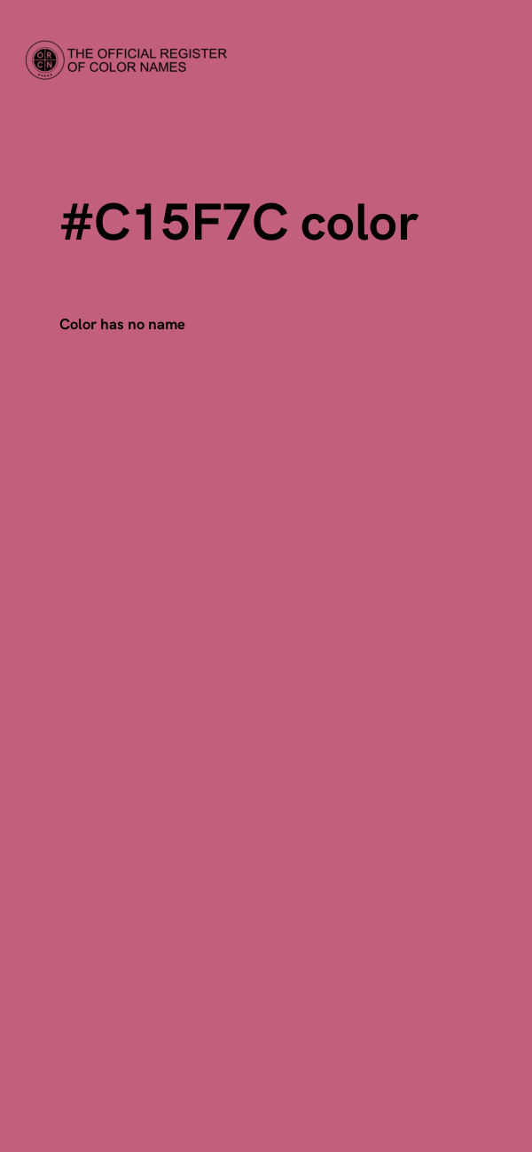 #C15F7C color image