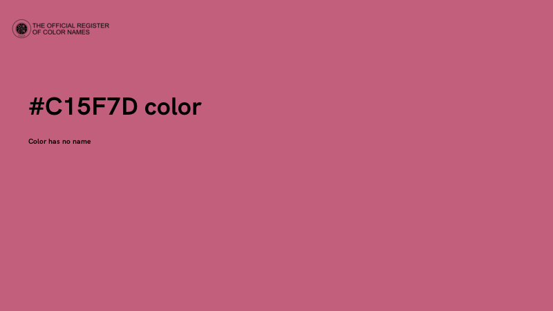 #C15F7D color image