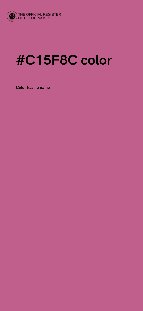 #C15F8C color image