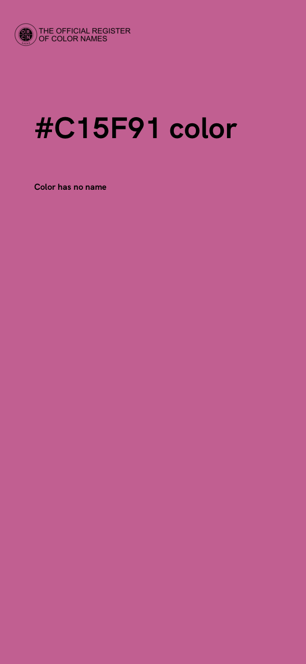 #C15F91 color image