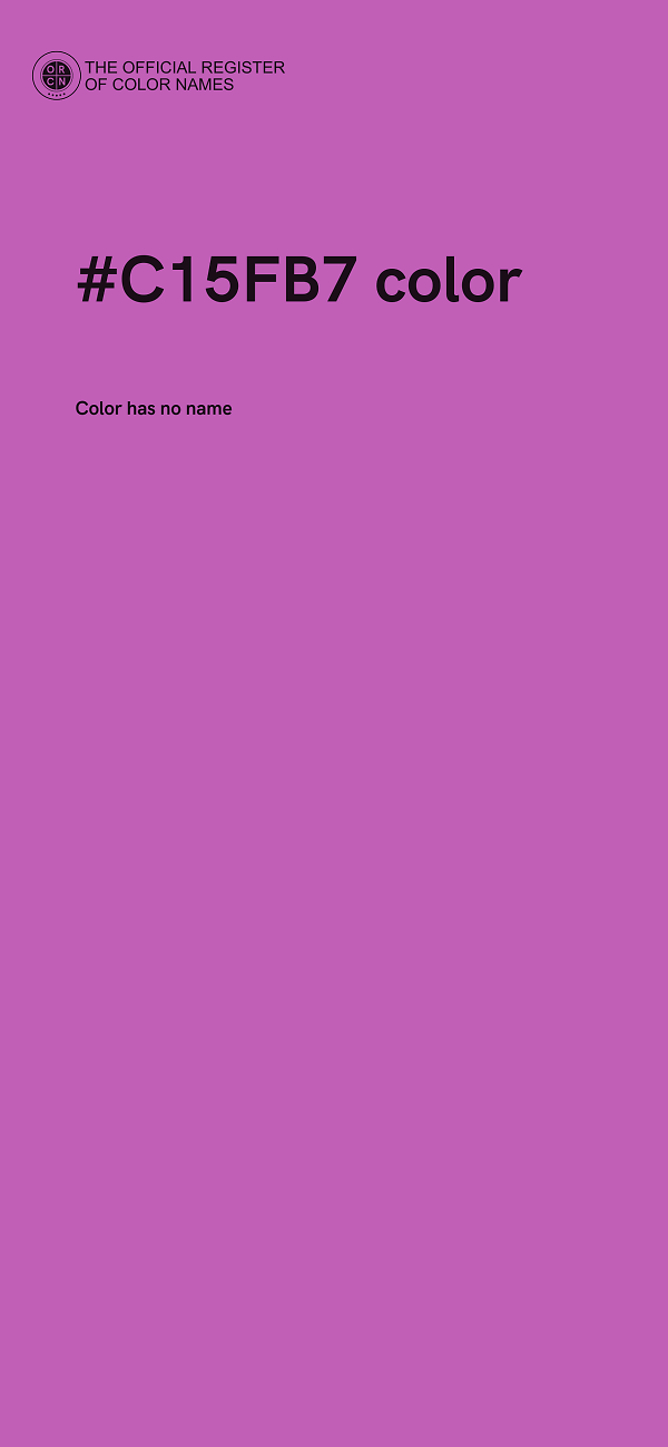 #C15FB7 color image