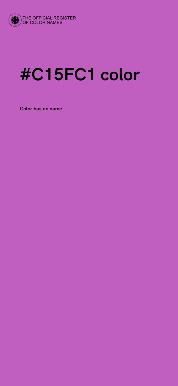 #C15FC1 color image