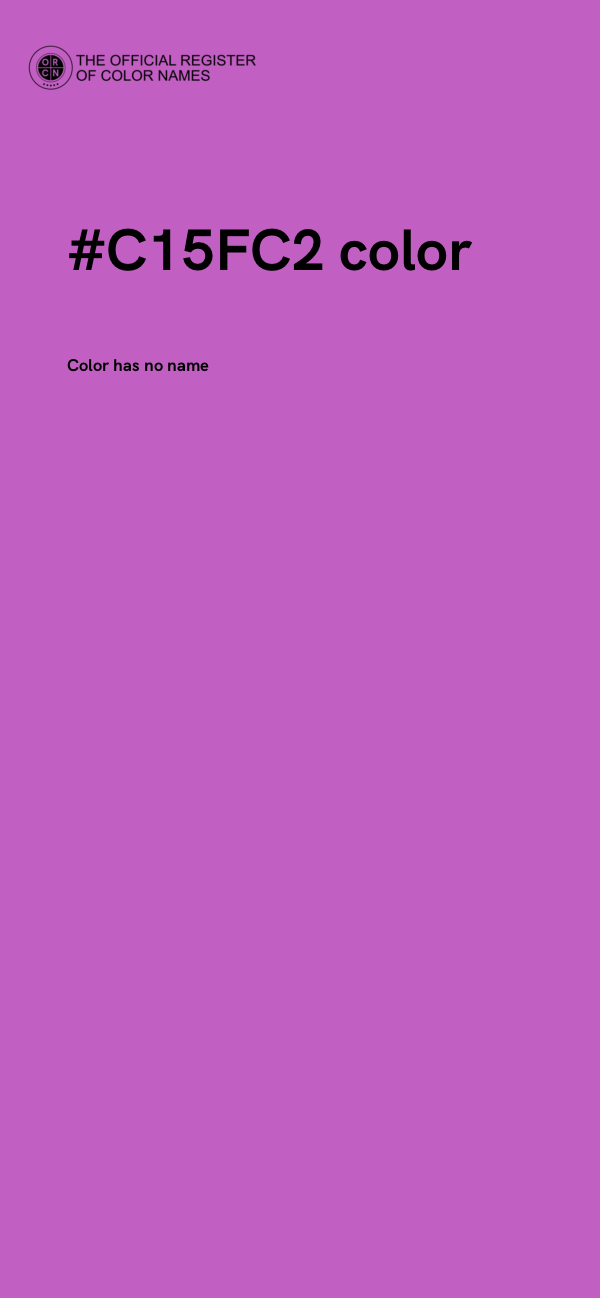 #C15FC2 color image