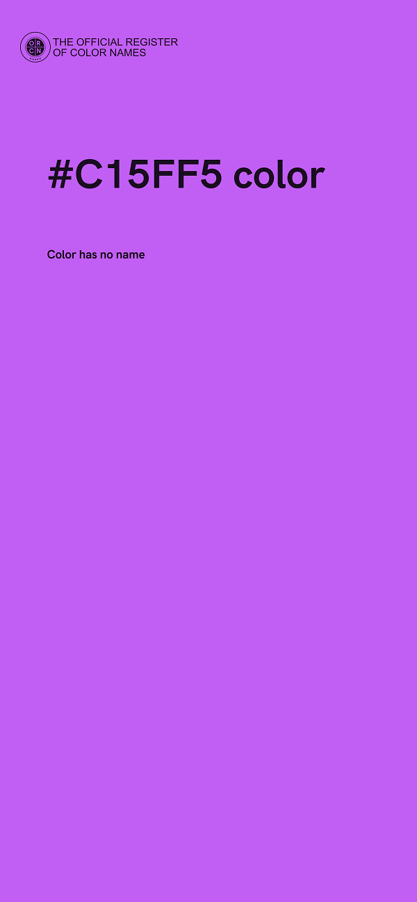 #C15FF5 color image