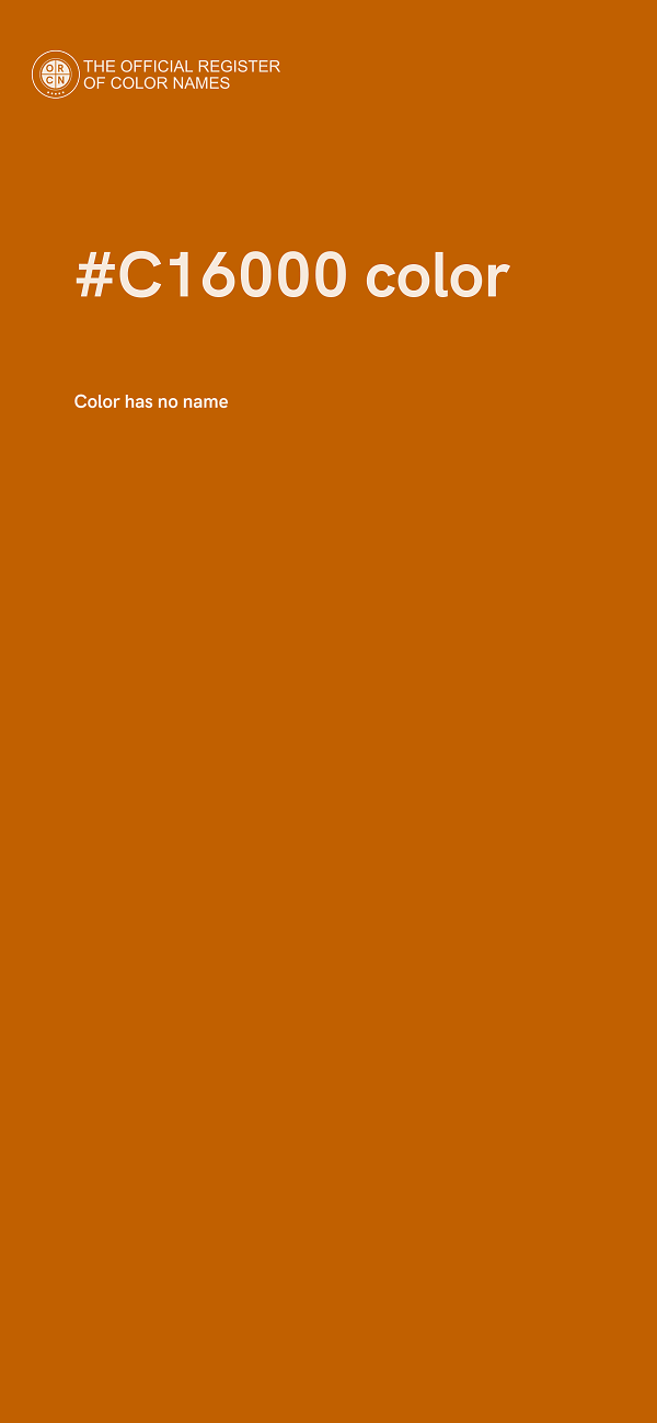 #C16000 color image