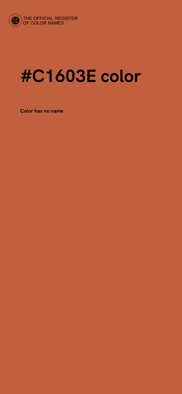 #C1603E color image