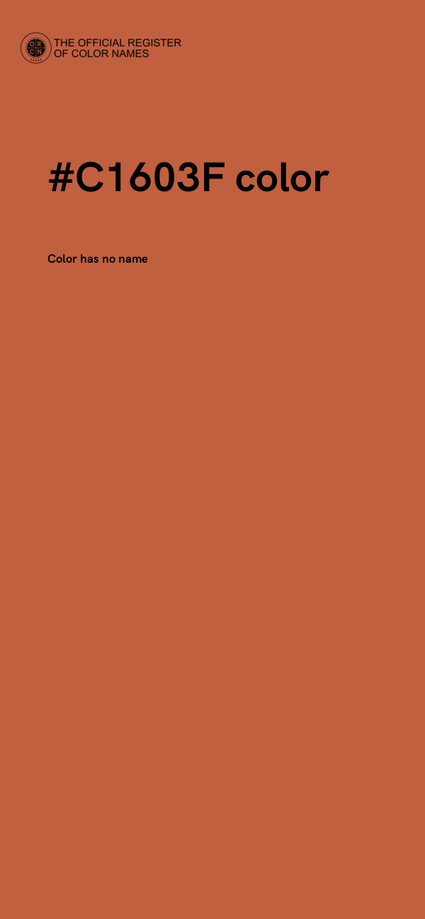 #C1603F color image