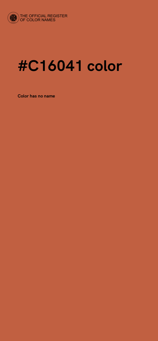 #C16041 color image