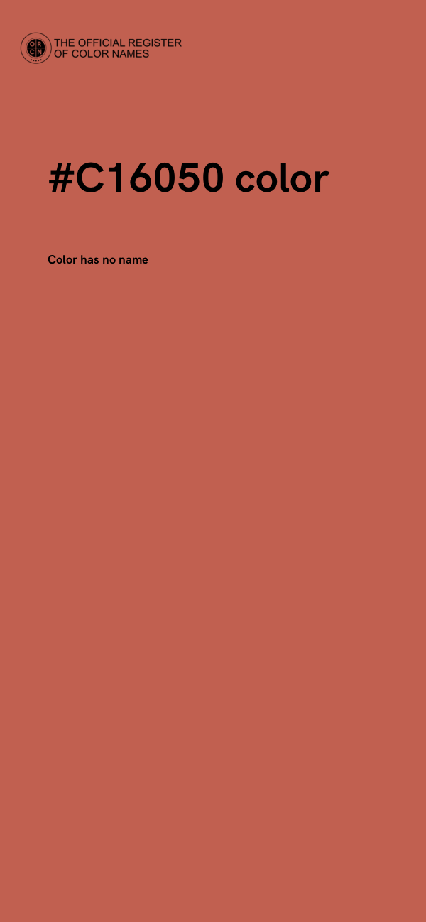 #C16050 color image