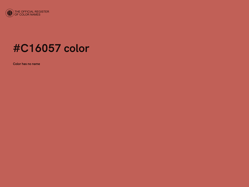 #C16057 color image