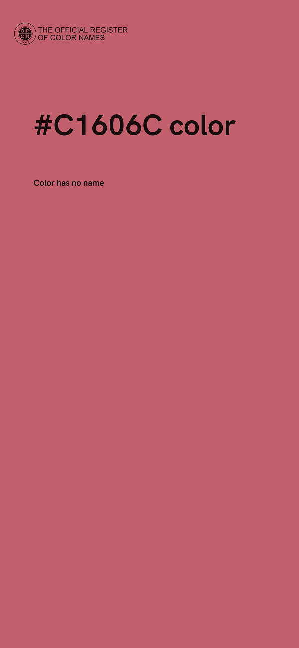 #C1606C color image