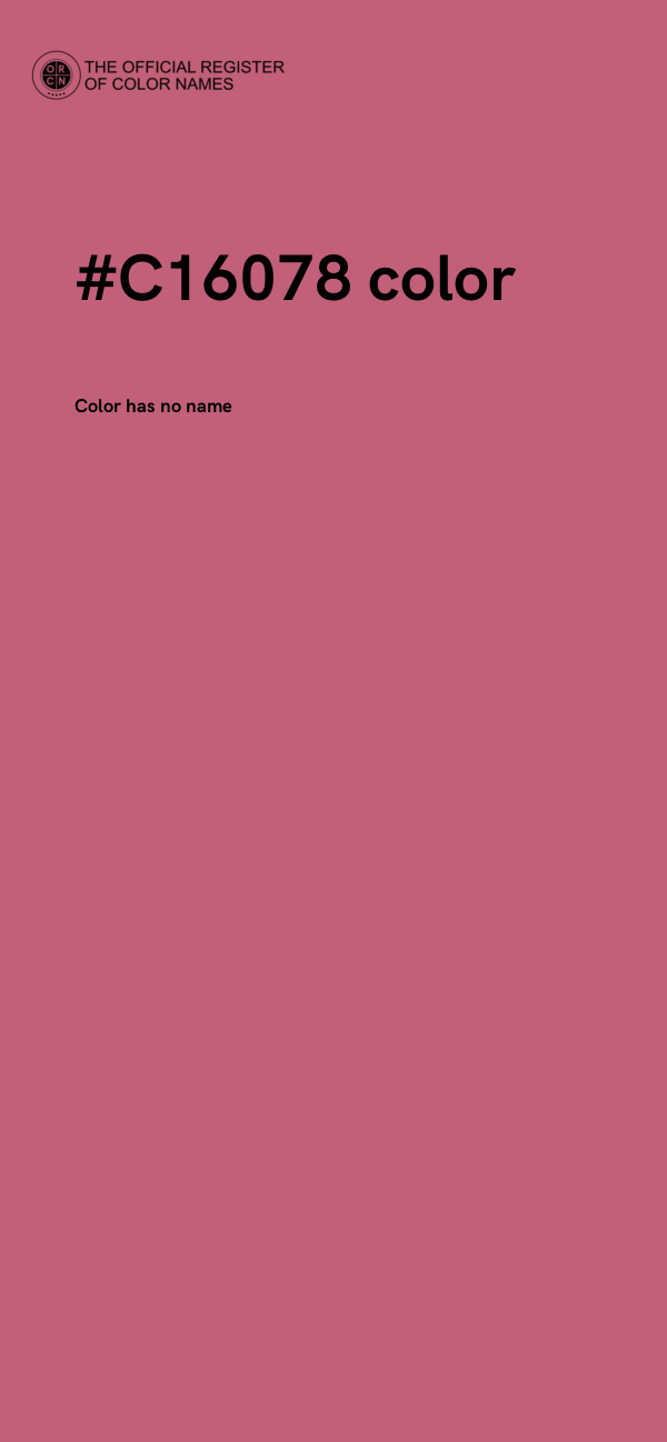 #C16078 color image