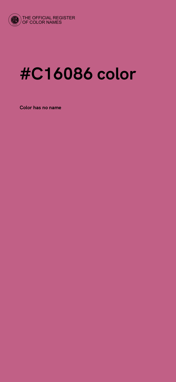 #C16086 color image