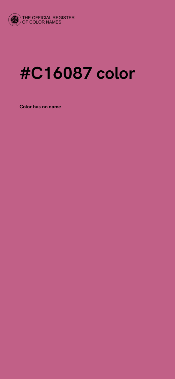 #C16087 color image