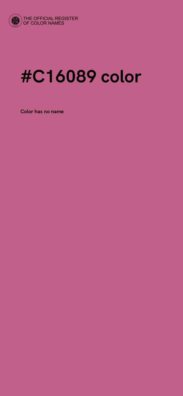 #C16089 color image