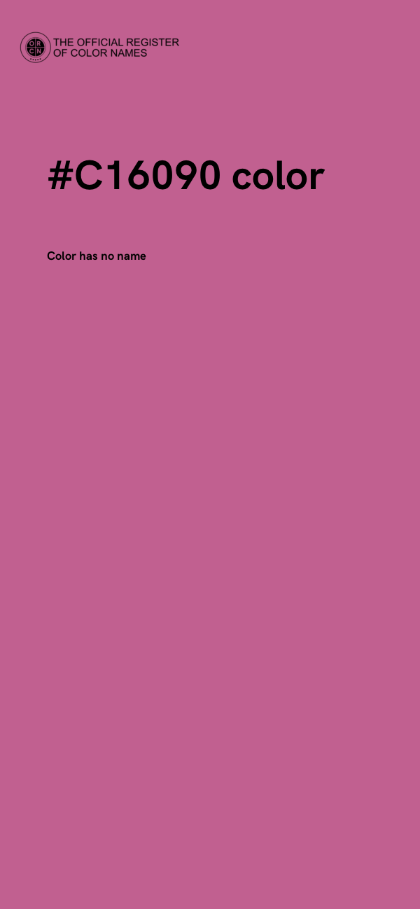 #C16090 color image