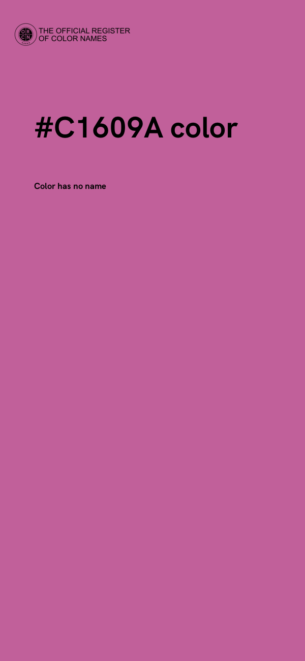 #C1609A color image