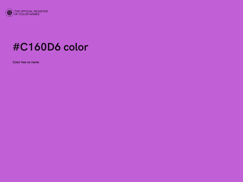 #C160D6 color image