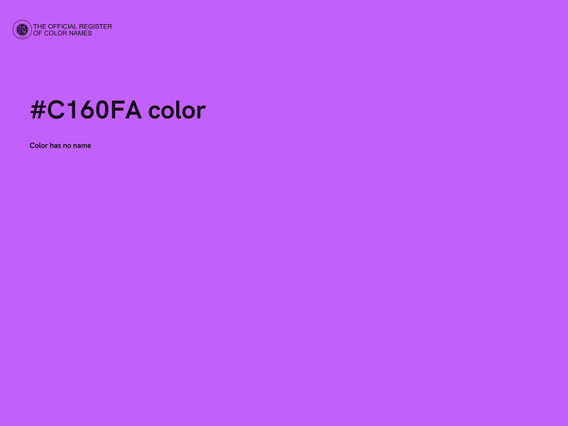 #C160FA color image