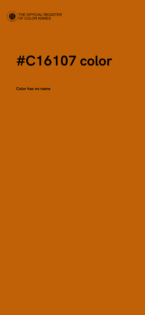 #C16107 color image