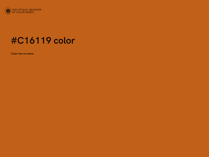 #C16119 color image