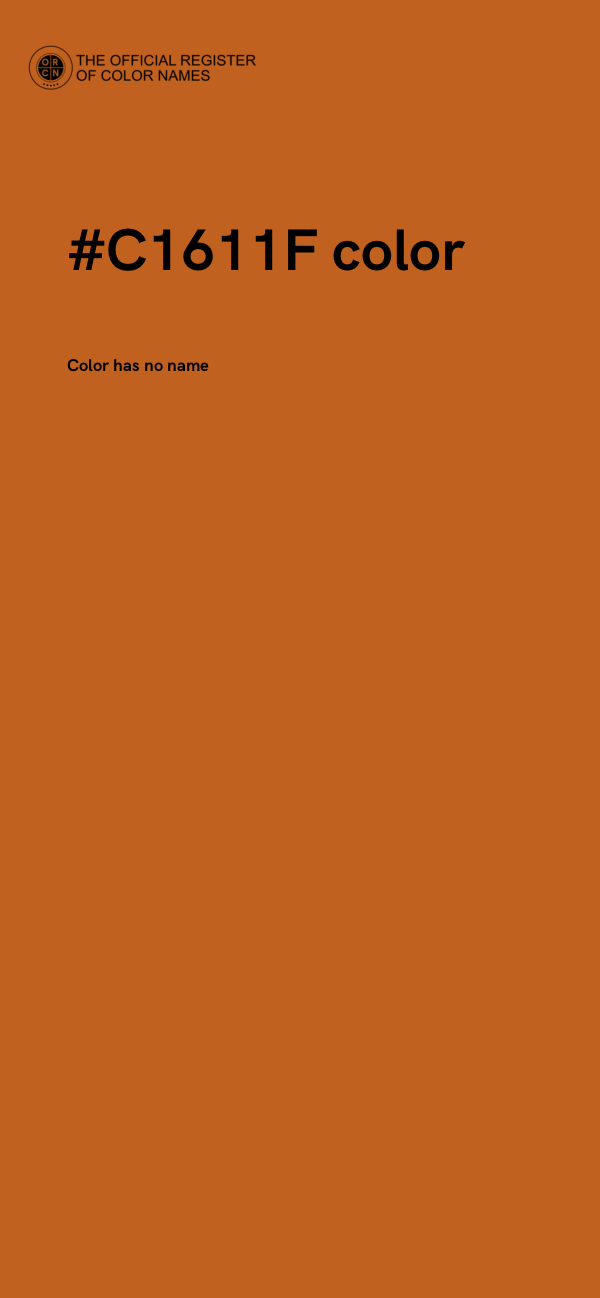 #C1611F color image