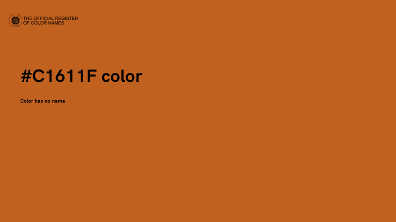 #C1611F color image