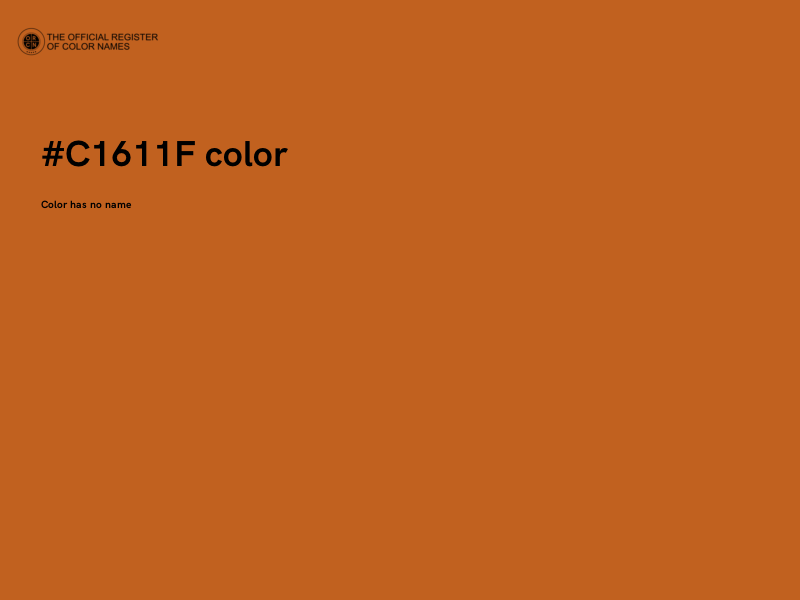 #C1611F color image