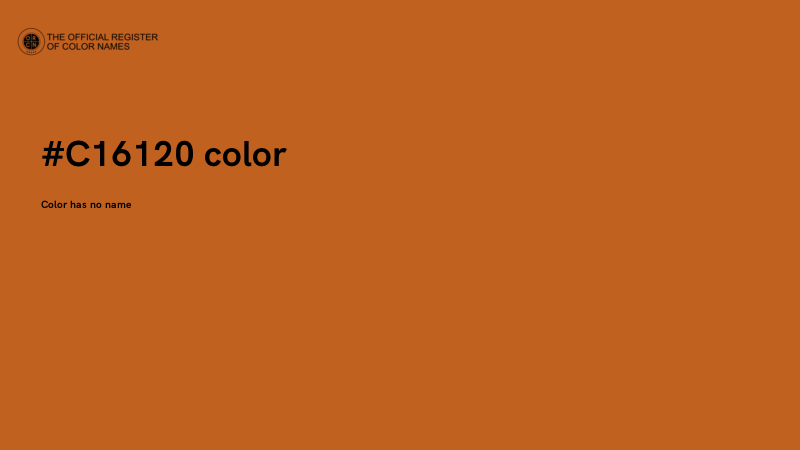 #C16120 color image