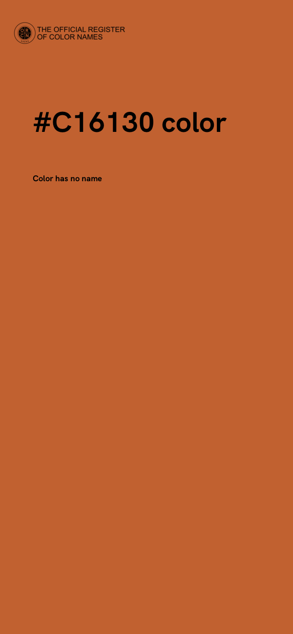 #C16130 color image