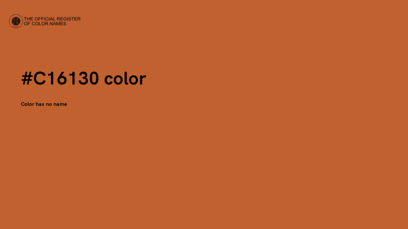 #C16130 color image