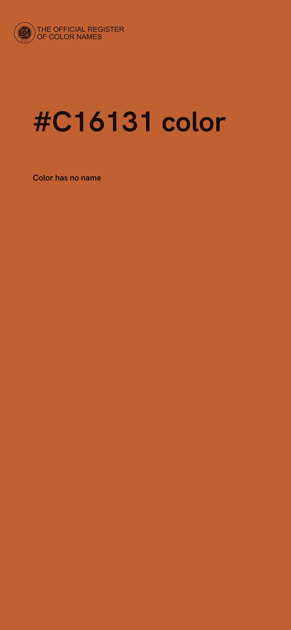 #C16131 color image