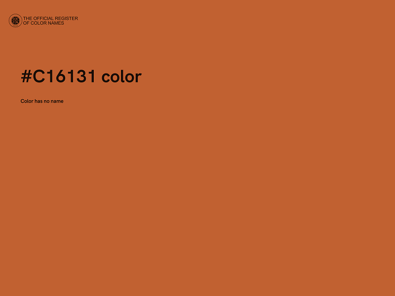 #C16131 color image