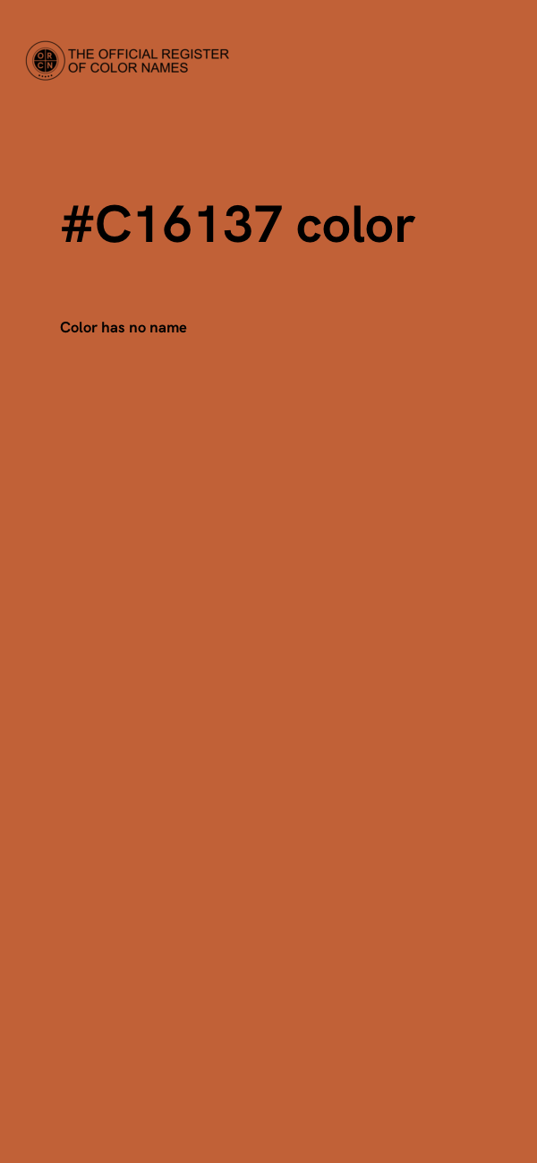 #C16137 color image