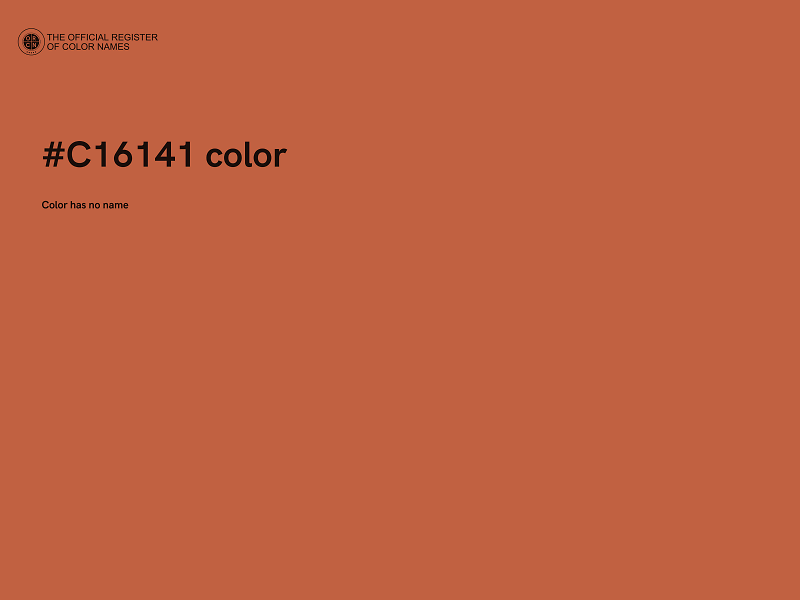 #C16141 color image