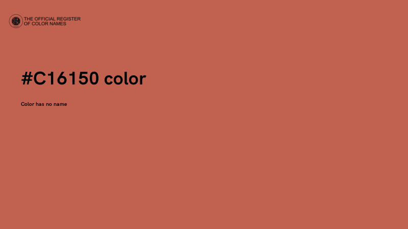 #C16150 color image